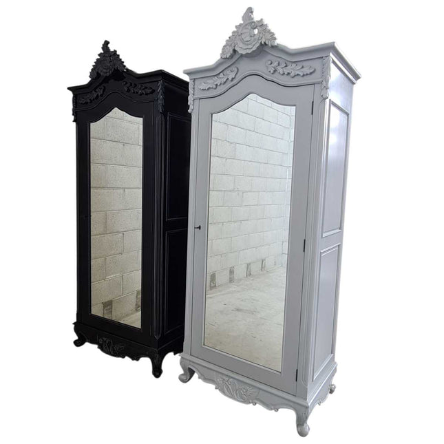 VENICE MAHOGANY WOOD ARMOIRE ☆ PERWINKLE