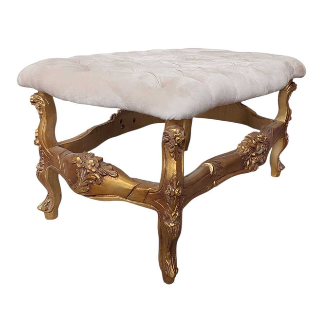 TUFTED ITALIAN OTTOMAN
