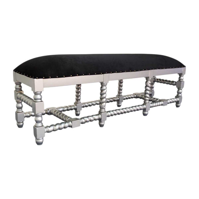 Hazelhurst Bedend seat ☆ Silver & Black