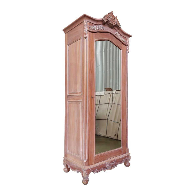 Venice Mahogany wood Carved Armoire