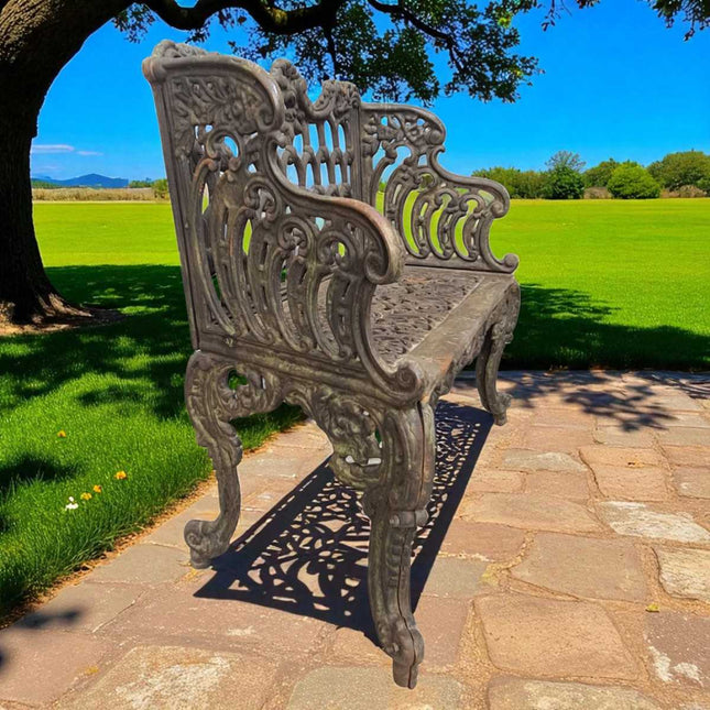 CASTLEFORD CAST IRON GARDEN BENCH SEAT