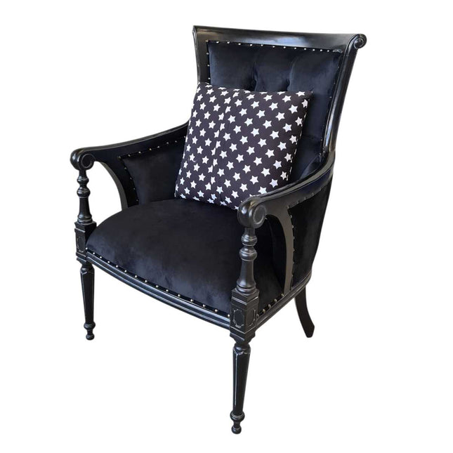NAPOLEON DUTCH REGENCY ARMCHAIR ● BLACK