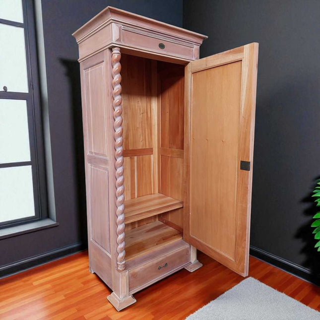VENTURA FRENCH ARMOIRE ☆ NATURAL Light -Wash