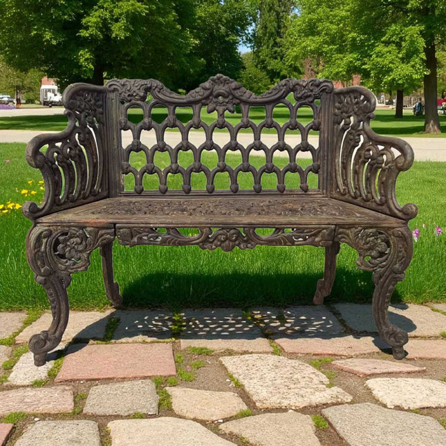 CASTLEFORD CAST IRON GARDEN BENCH SEAT