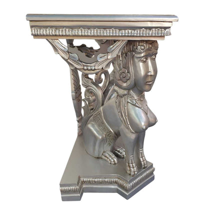 Adeline Lady Dog French console Table ☆ Silver